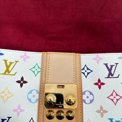 Louis Vuitton Multicolor Monogram Courtney Clutch M45639 / sehr gut Louis Vuitton