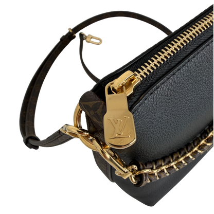 Louis Vuitton Multipass Mini Kalbsleder Schwarz Gold Full Set