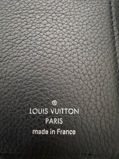 Louis Vuitton Mylockme Compact Wallet schwarz Leder / neuwertig Louis Vuitton