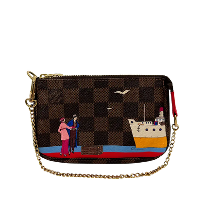 Louis Vuitton Pochette Accessories Xmas 2016 N41667 braun Fullset / sehr gut Louis Vuitton