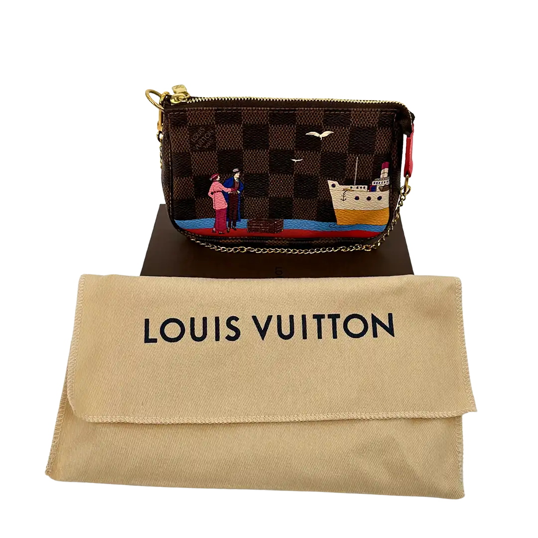 Louis Vuitton Pochette Accessories Xmas 2016 N41667 braun Fullset sehr gut