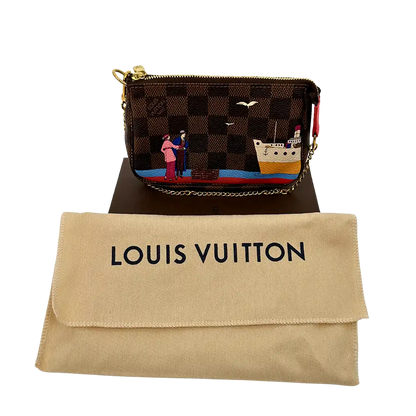 Louis Vuitton Pochette Accessories Xmas 2016 N41667 braun Fullset / sehr gut Louis Vuitton