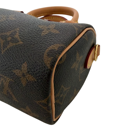 Louis Vuitton Nano Speedy Monogram Canvas braun 2022 M81085 / neuwertig Louis Vuitton