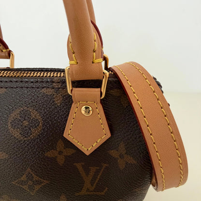 Louis Vuitton Nano Speedy Monogram Canvas braun 2022 M81085 / neuwertig Louis Vuitton