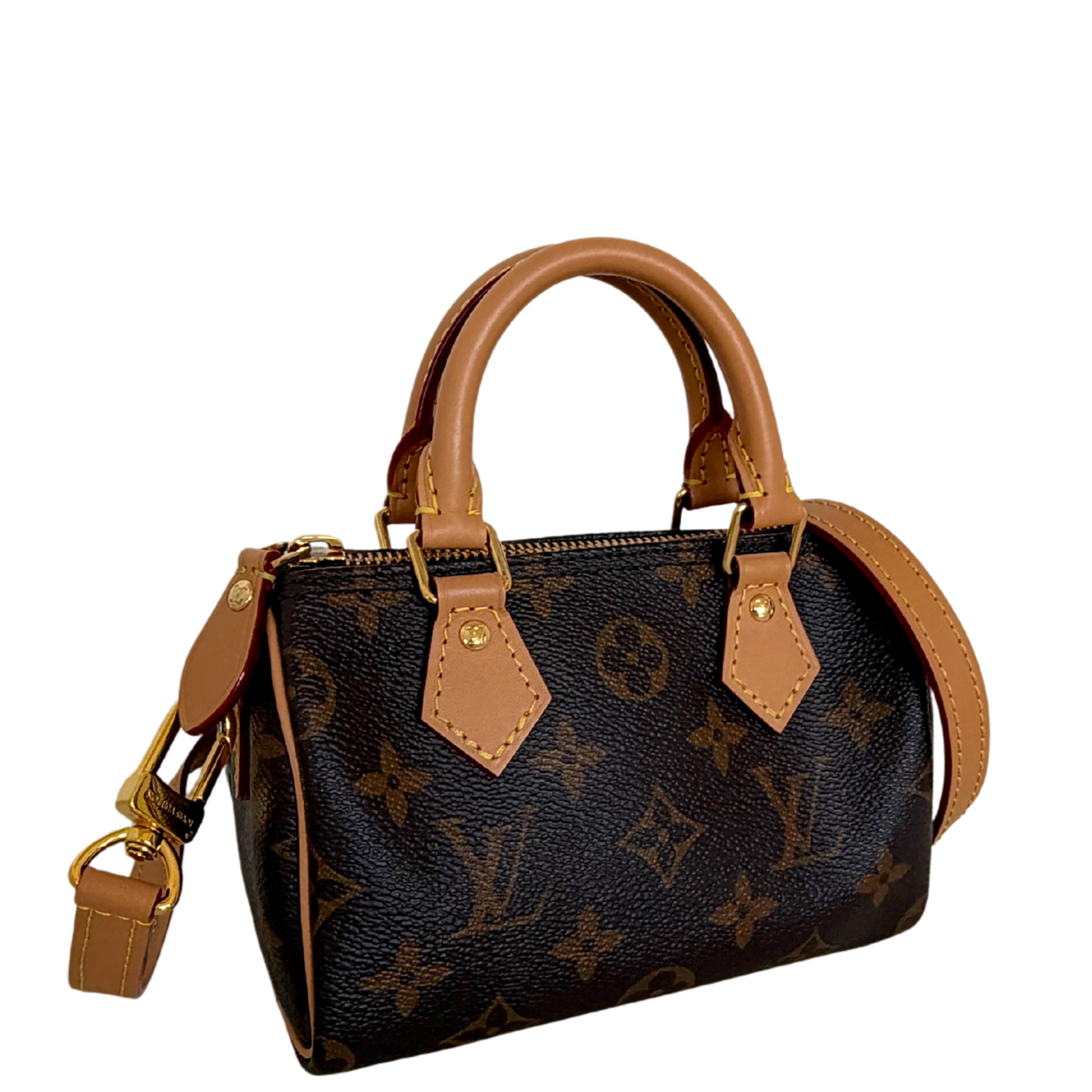 Louis Vuitton Nano Speedy Monogram Canvas braun 2022 M81085 / neuwertig Louis Vuitton