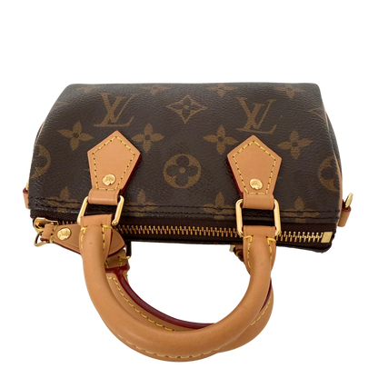 Louis Vuitton Nano Speedy Monogram Canvas braun 2022 M81085 / neuwertig Louis Vuitton