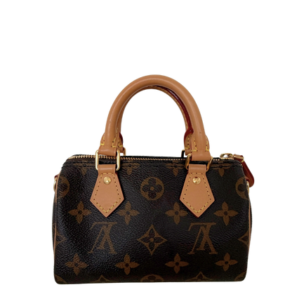 Louis Vuitton Nano Speedy Monogram Canvas braun 2022 M81085 / neuwertig Louis Vuitton