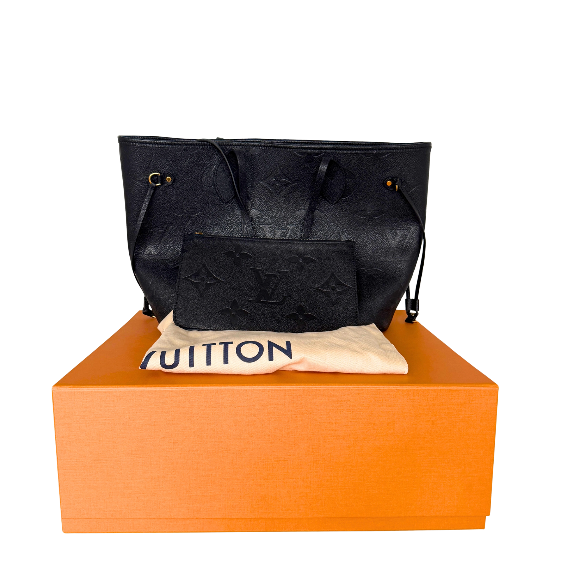 Louis Vuitton Neverfull MM Empreinte Monogram M45685 Schwarz / sehr gut Louis Vuitton