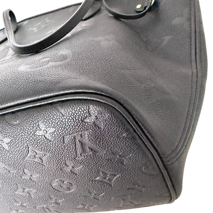 Louis Vuitton Neverfull MM Empreinte Monogram M45685 Schwarz / sehr gut Louis Vuitton