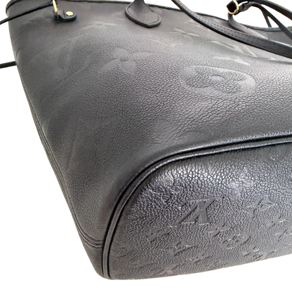 Louis Vuitton Neverfull MM Empreinte Monogram M45685 Schwarz / sehr gut Louis Vuitton