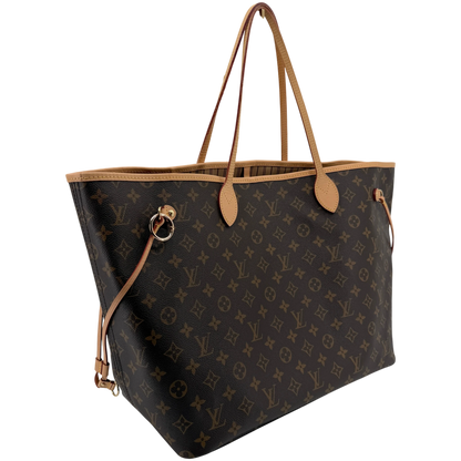 Louis Vuitton Neverfull GM Monogram Canvas Braun mit Pochette – Ansicht 2