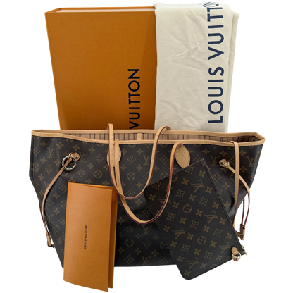 Louis Vuitton Neverfull GM Monogram Canvas Braun mit Pochette – Ansicht 9