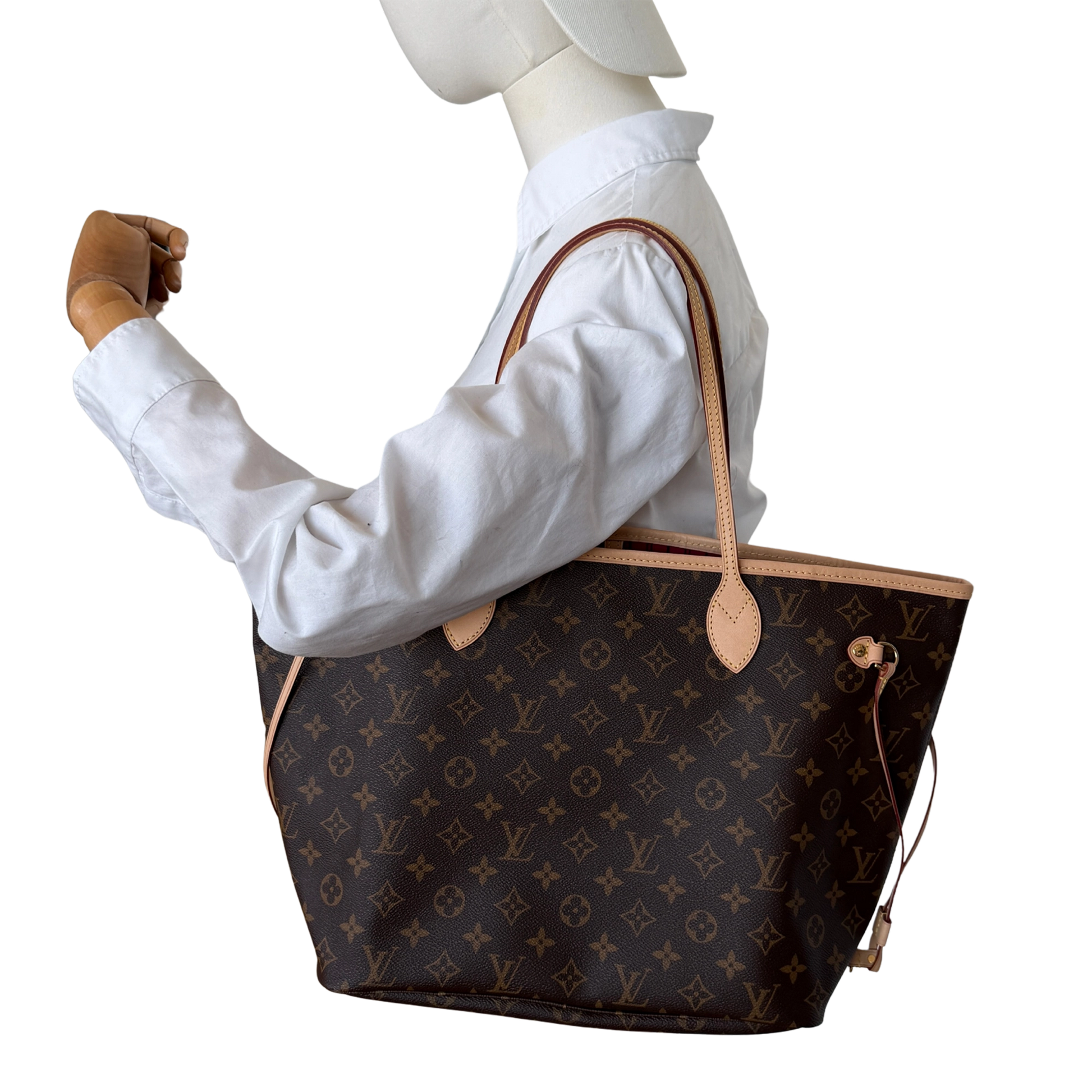 Louis Vuitton Neverfull Monogram MM Pivoine / neuwertig Echtheitscheck