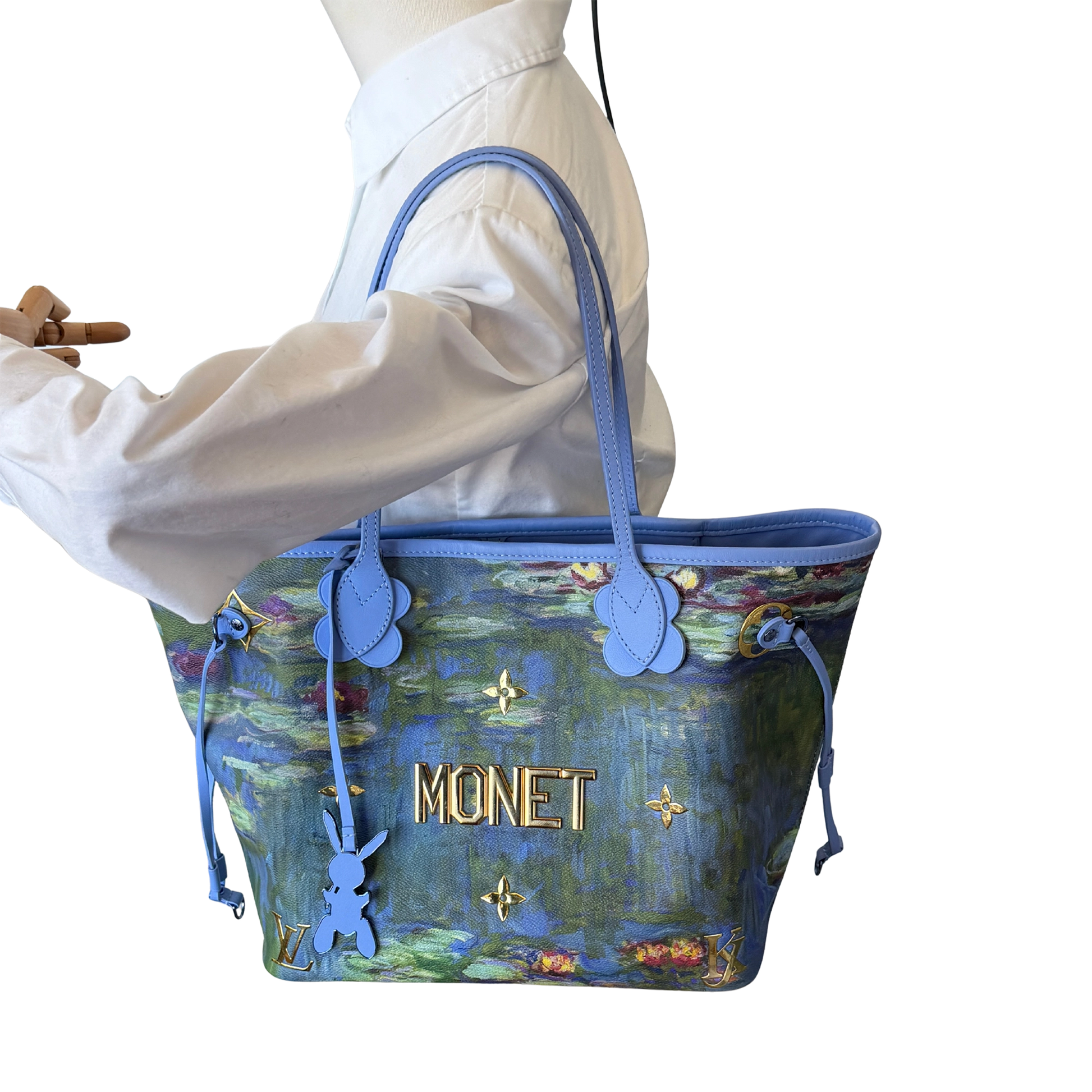 Louis Vuitton x Jeff Koons Neverfull MM Masters Monet Fullset / neuwertig Louis Vuitton