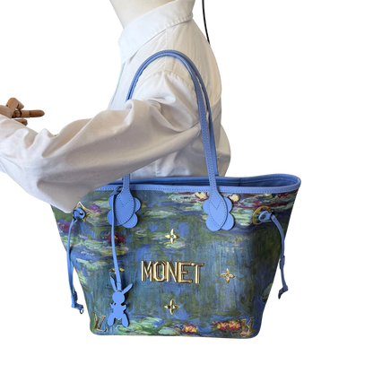 Louis Vuitton x Jeff Koons Neverfull MM Masters Monet Fullset / neuwertig Louis Vuitton