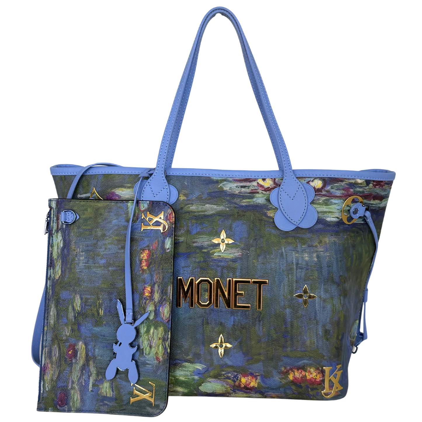Louis Vuitton x Jeff Koons Neverfull MM Masters Monet Fullset / neuwertig Louis Vuitton