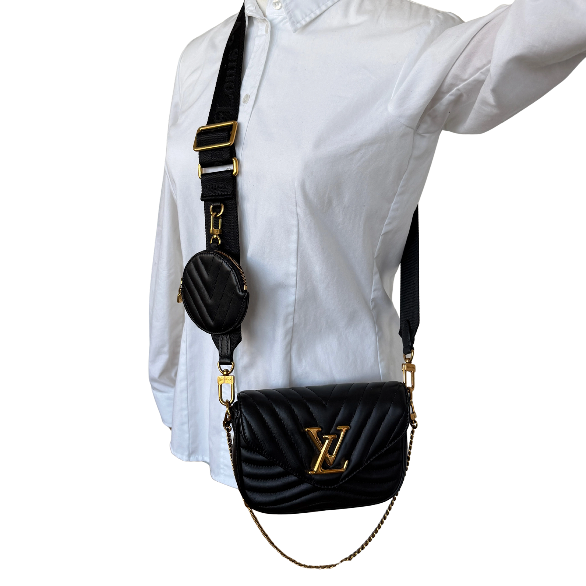 Louis Vuitton New Wave Multi Pochette Leder Fullset / sehr gut Louis Vuitton