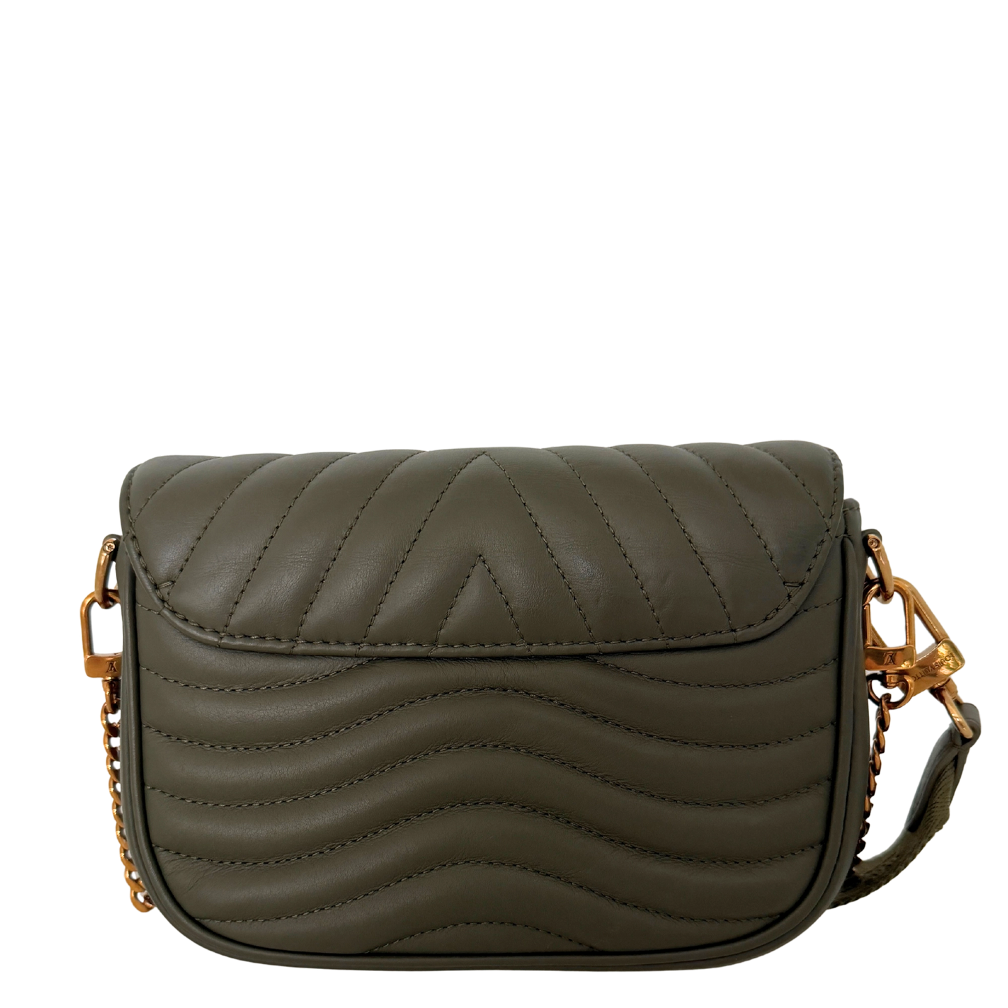Louis Vuitton New Wave Multi Pochette Leder khaki / neuwertig Louis Vuitton