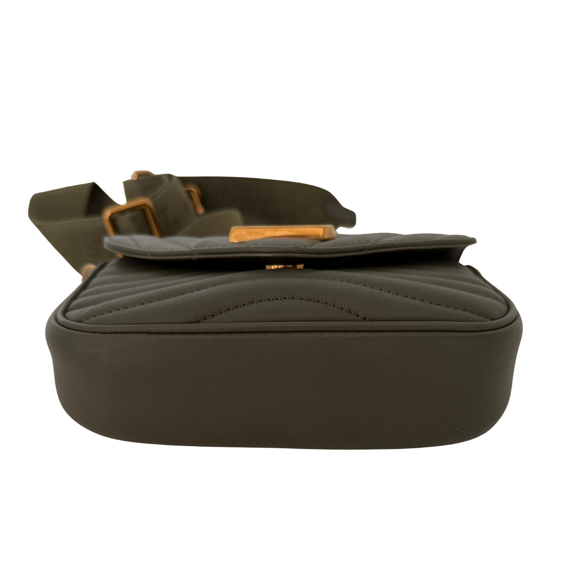 Louis Vuitton New Wave Multi Pochette Leder khaki / neuwertig Louis Vuitton