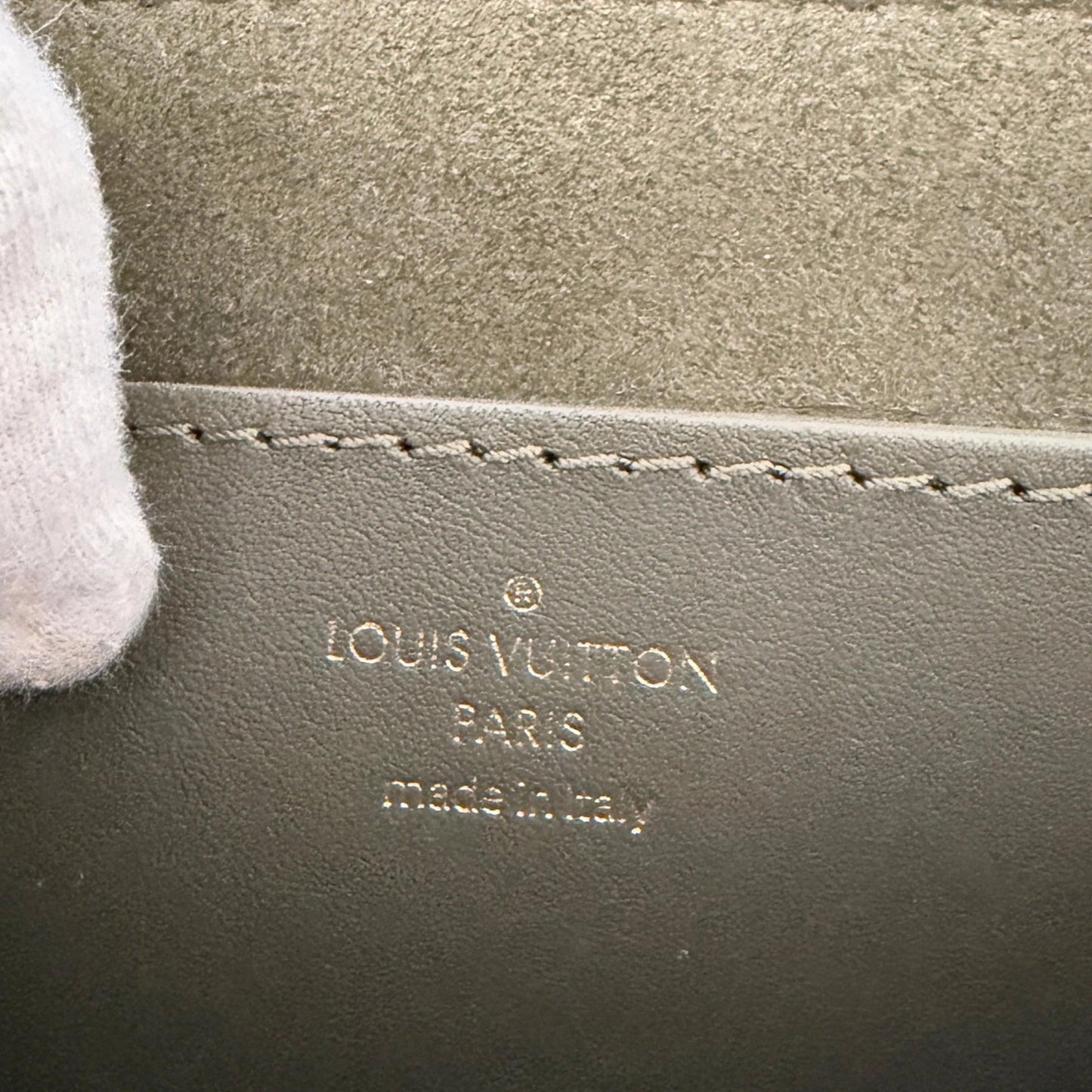 Louis Vuitton New Wave Multi Pochette Leder khaki / neuwertig Louis Vuitton