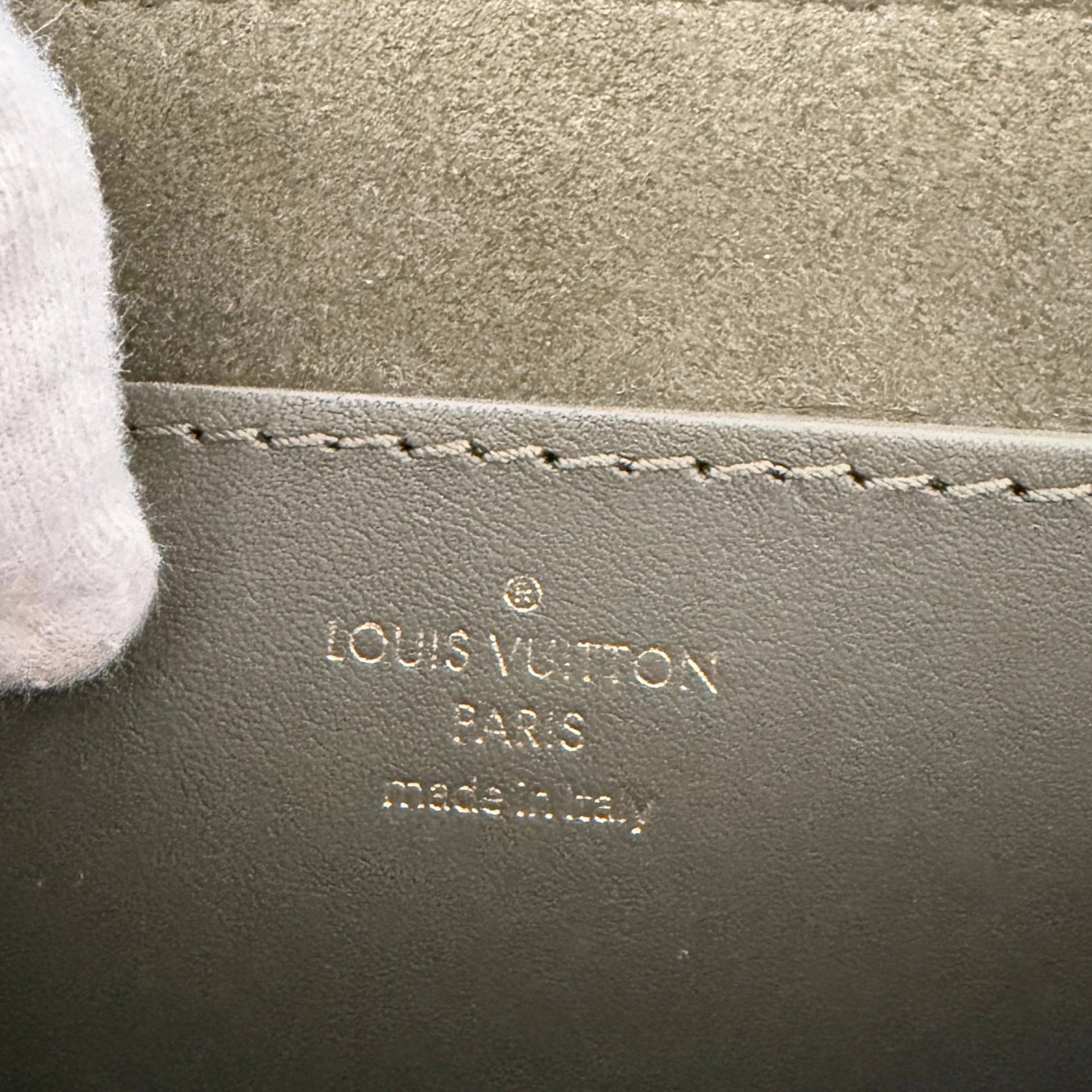 Louis Vuitton New Wave Multi Pochette Leder khaki / neuwertig Louis Vuitton
