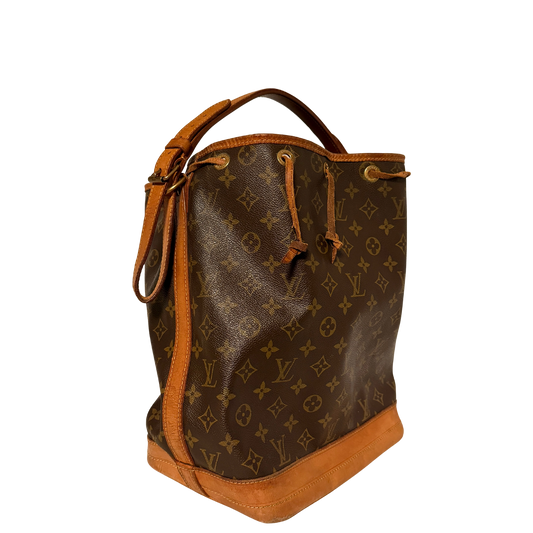 Louis Vuitton Grand Sac Noé Monogram Canvas Braun / akzeptabel Louis Vuitton