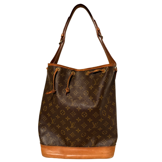 Louis Vuitton Grand Sac Noé Monogram Canvas Braun / akzeptabel Louis Vuitton
