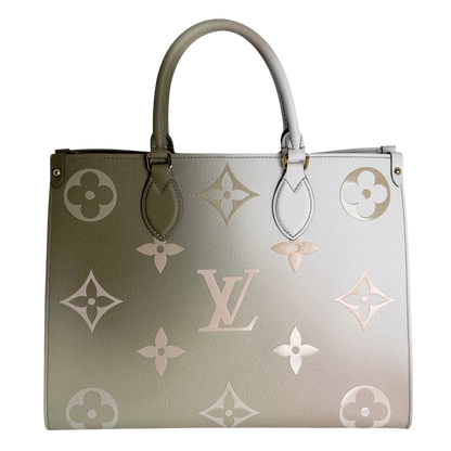 Louis Vuitton OnTheGo MM Spring in the City Empreinte Khaki Beige