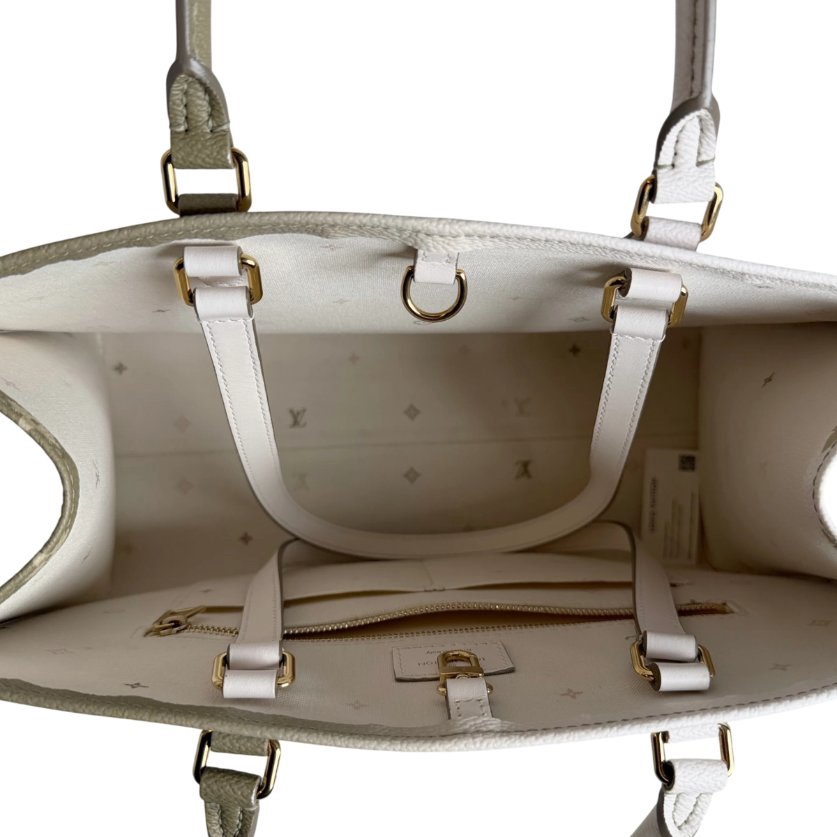 Louis Vuitton OnTheGo MM Spring in the City Empreinte Khaki Beige
