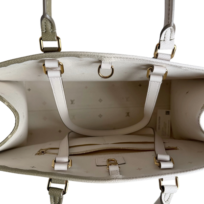 Louis Vuitton OnTheGo MM Spring in the City Empreinte Khaki Beige