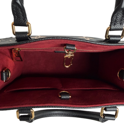 Louis Vuitton OnTheGo PM Bicolor Monogram Empreinte Schwarz Beige Louis Vuitton