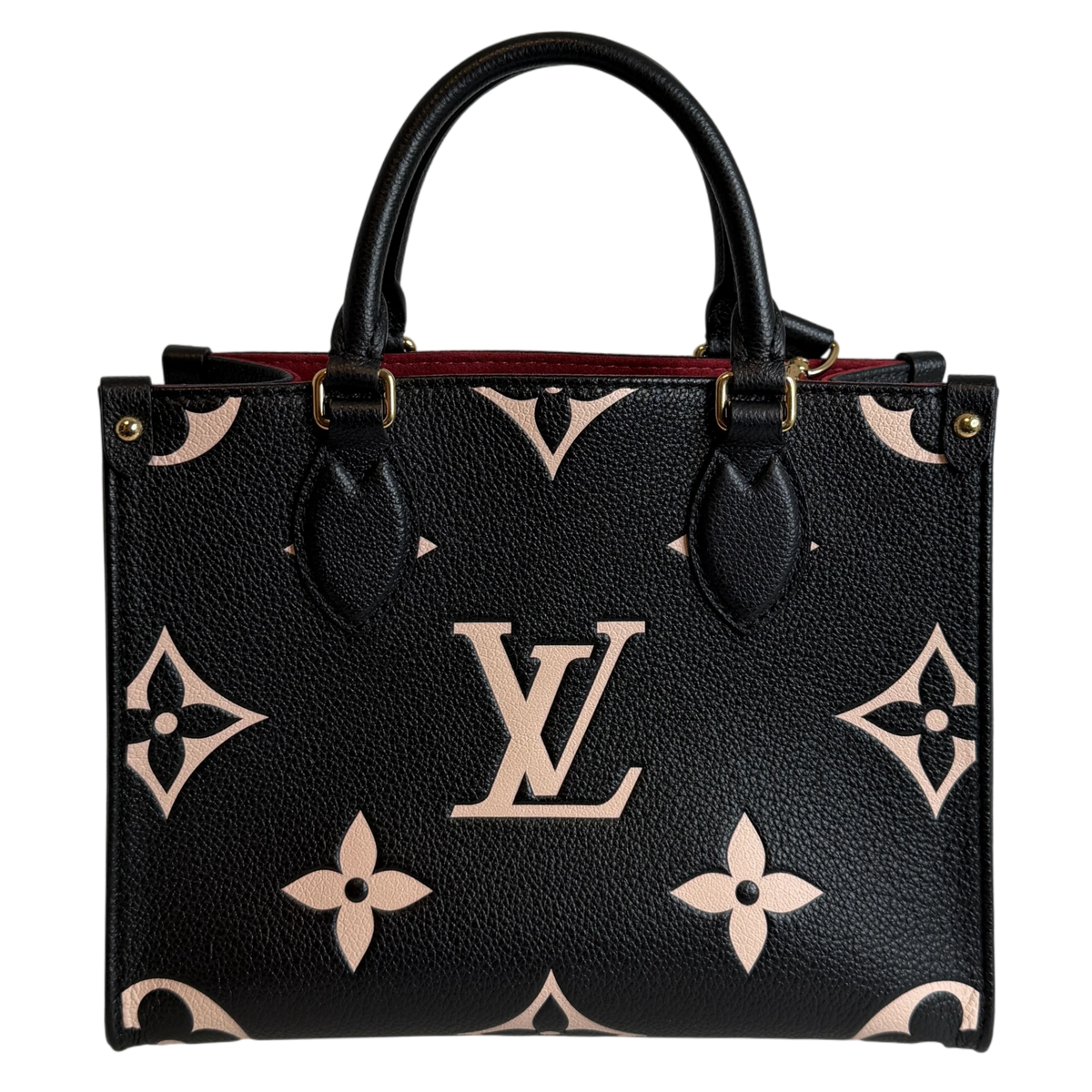 Louis Vuitton OnTheGo PM Bicolor Monogram Empreinte Schwarz Beige Louis Vuitton