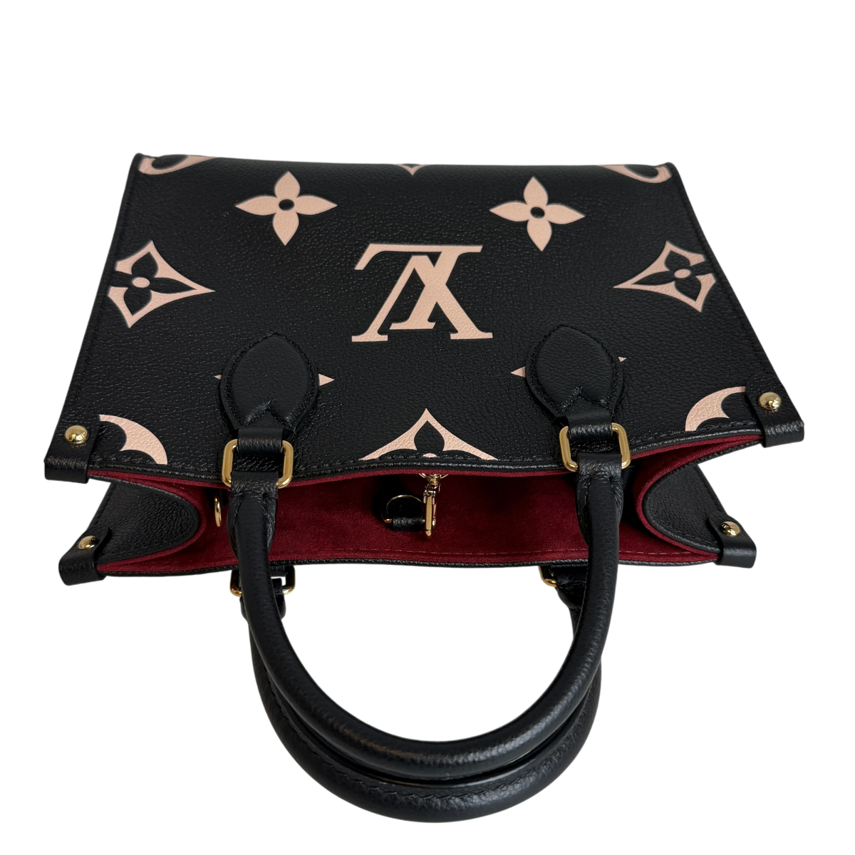 Louis Vuitton OnTheGo PM Bicolor Monogram Empreinte Schwarz Beige Louis Vuitton