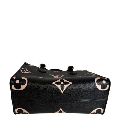 Louis Vuitton OnTheGo PM Bicolor Monogram Empreinte Schwarz Beige Louis Vuitton