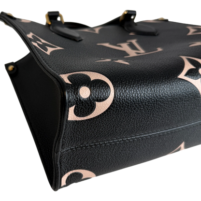 Louis Vuitton OnTheGo PM Bicolor Monogram Empreinte Schwarz Beige Louis Vuitton