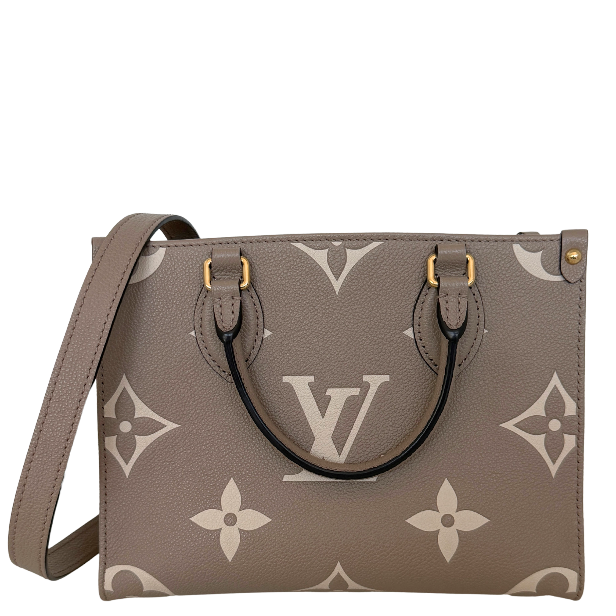 Louis Vuitton OnTheGo PM Monogram Empreinte Tourterelle Fullset / sehr gut Louis Vuitton