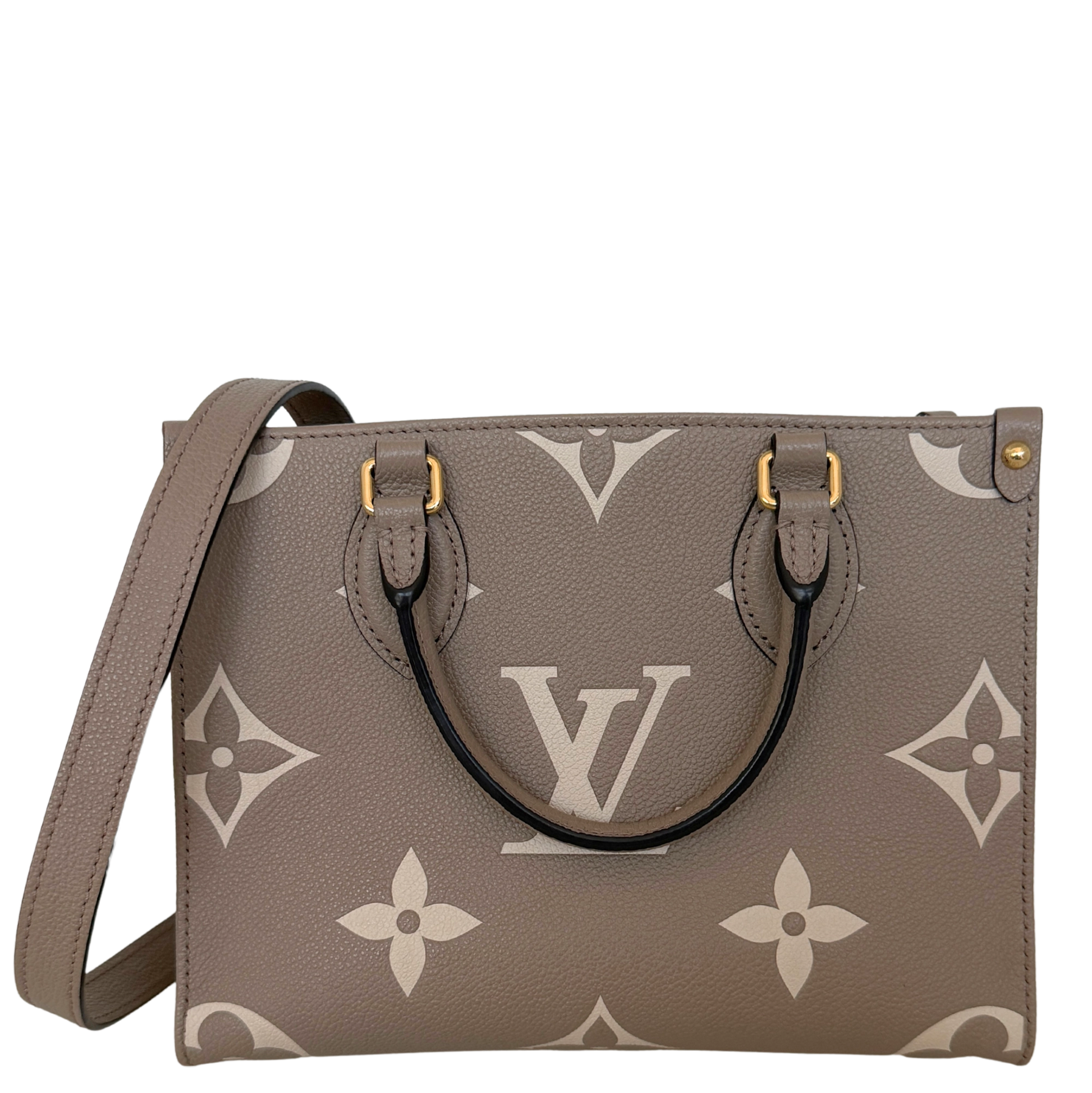 Louis Vuitton OnTheGo PM Monogram Empreinte Tourterelle Fullset / sehr gut Louis Vuitton