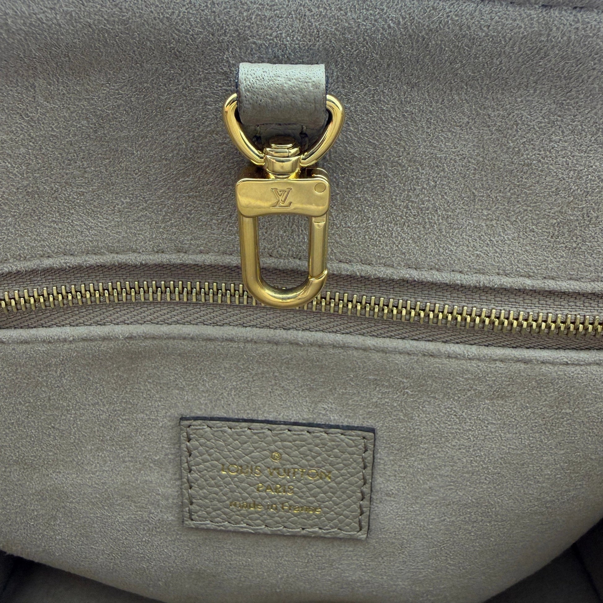 Louis Vuitton OnTheGo PM Monogram Empreinte Tourterelle Fullset / sehr gut Louis Vuitton