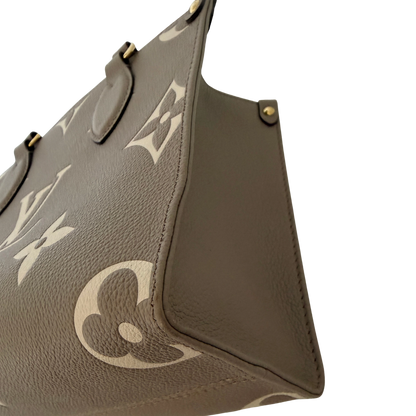 Louis Vuitton OnTheGo PM Monogram Empreinte Tourterelle Fullset / sehr gut Louis Vuitton