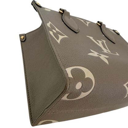 Louis Vuitton OnTheGo PM Monogram Empreinte Tourterelle Fullset / sehr gut Louis Vuitton