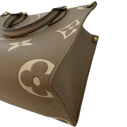Louis Vuitton OnTheGo PM Monogram Empreinte Tourterelle Fullset / sehr gut Louis Vuitton