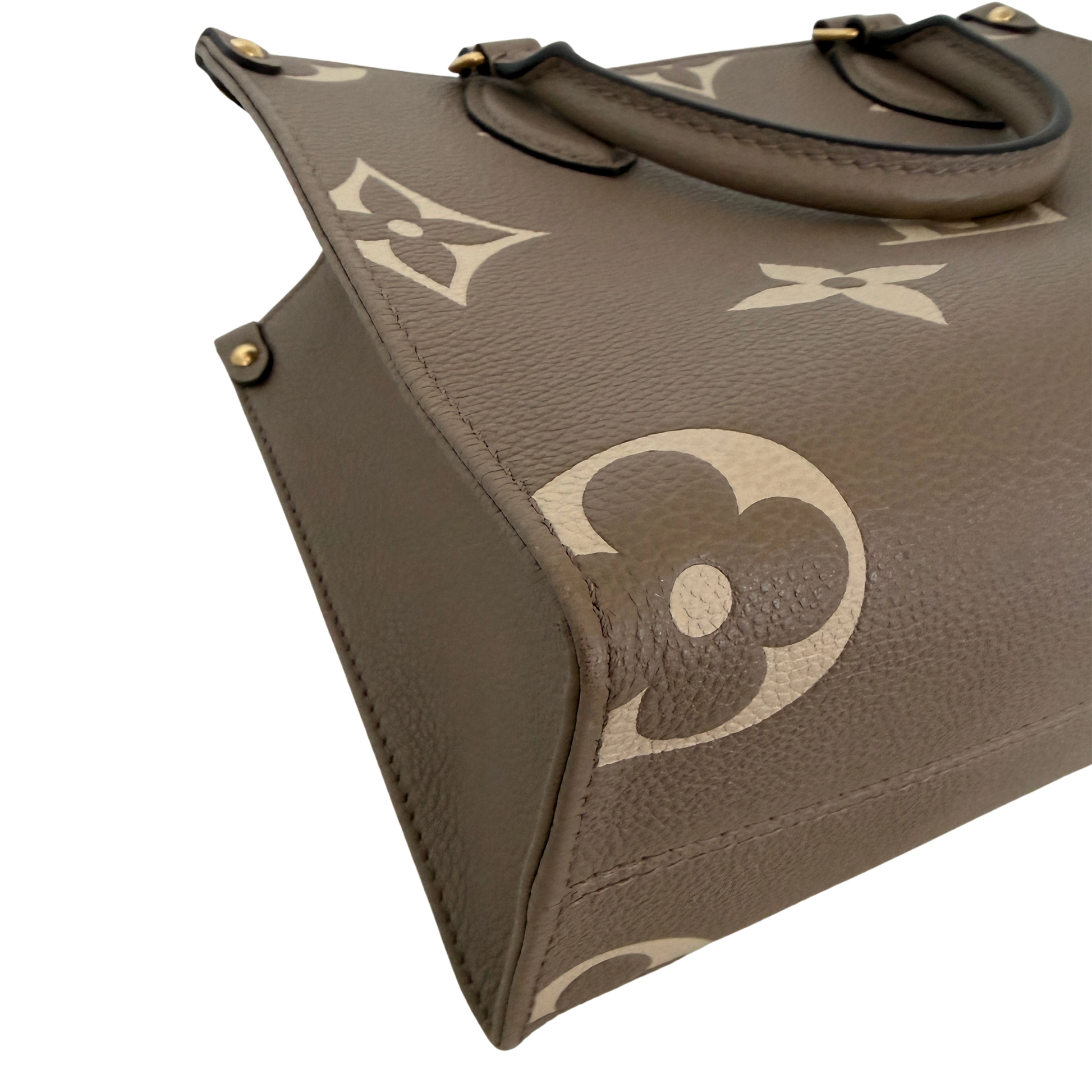 Louis Vuitton OnTheGo PM Monogram Empreinte Tourterelle Fullset / sehr gut Louis Vuitton