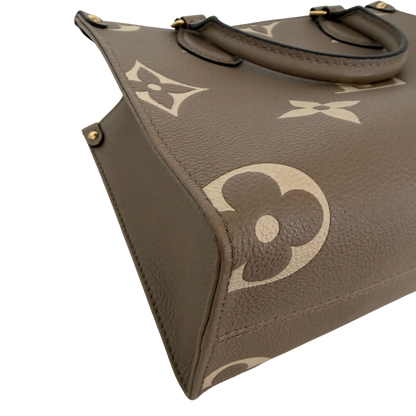 Louis Vuitton OnTheGo PM Monogram Empreinte Tourterelle Fullset / sehr gut Louis Vuitton
