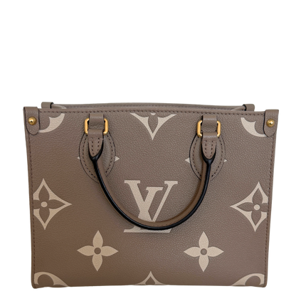Louis Vuitton OnTheGo PM Monogram Empreinte Tourterelle Fullset / sehr gut Louis Vuitton