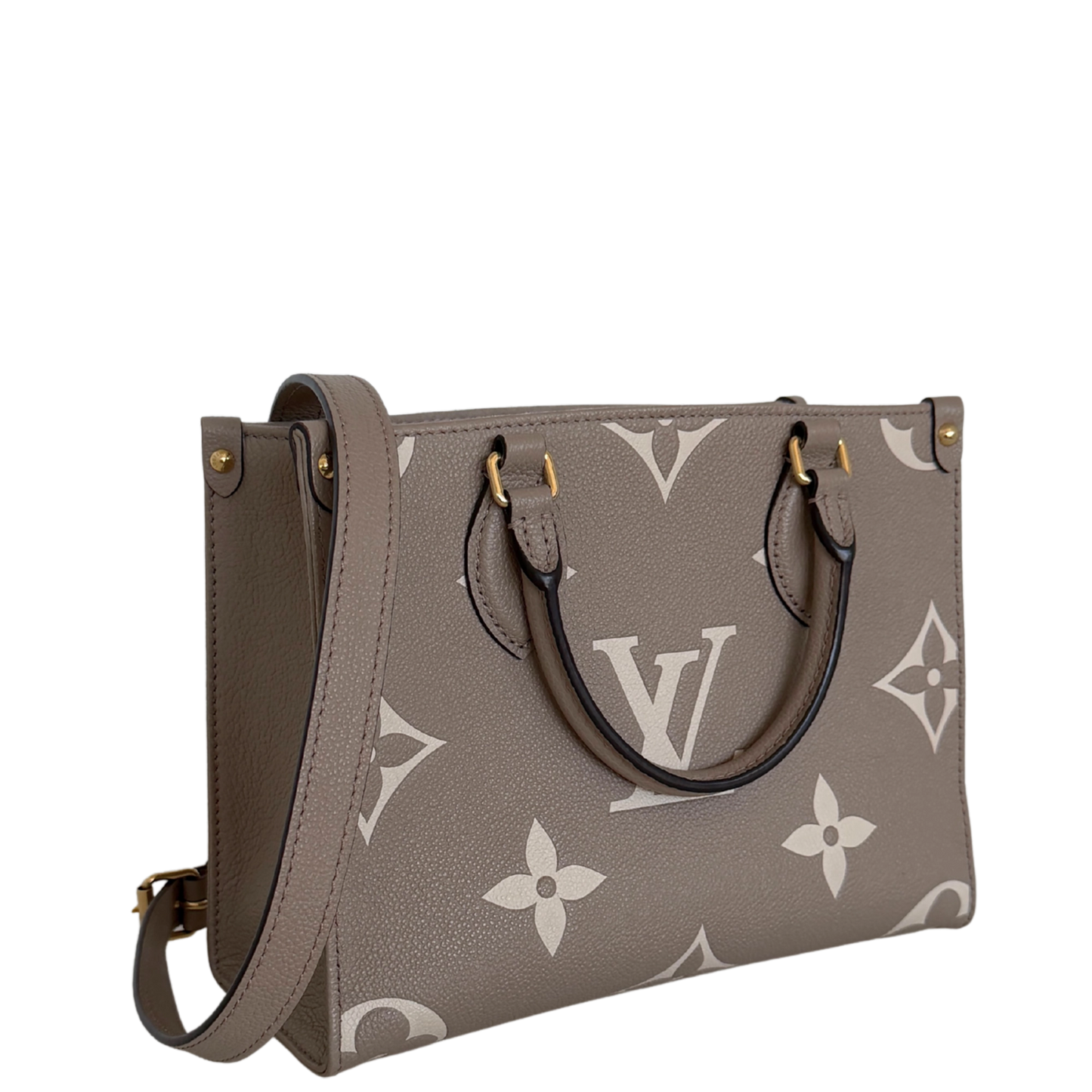 Louis Vuitton OnTheGo PM Monogram Empreinte Tourterelle Fullset / sehr gut Louis Vuitton