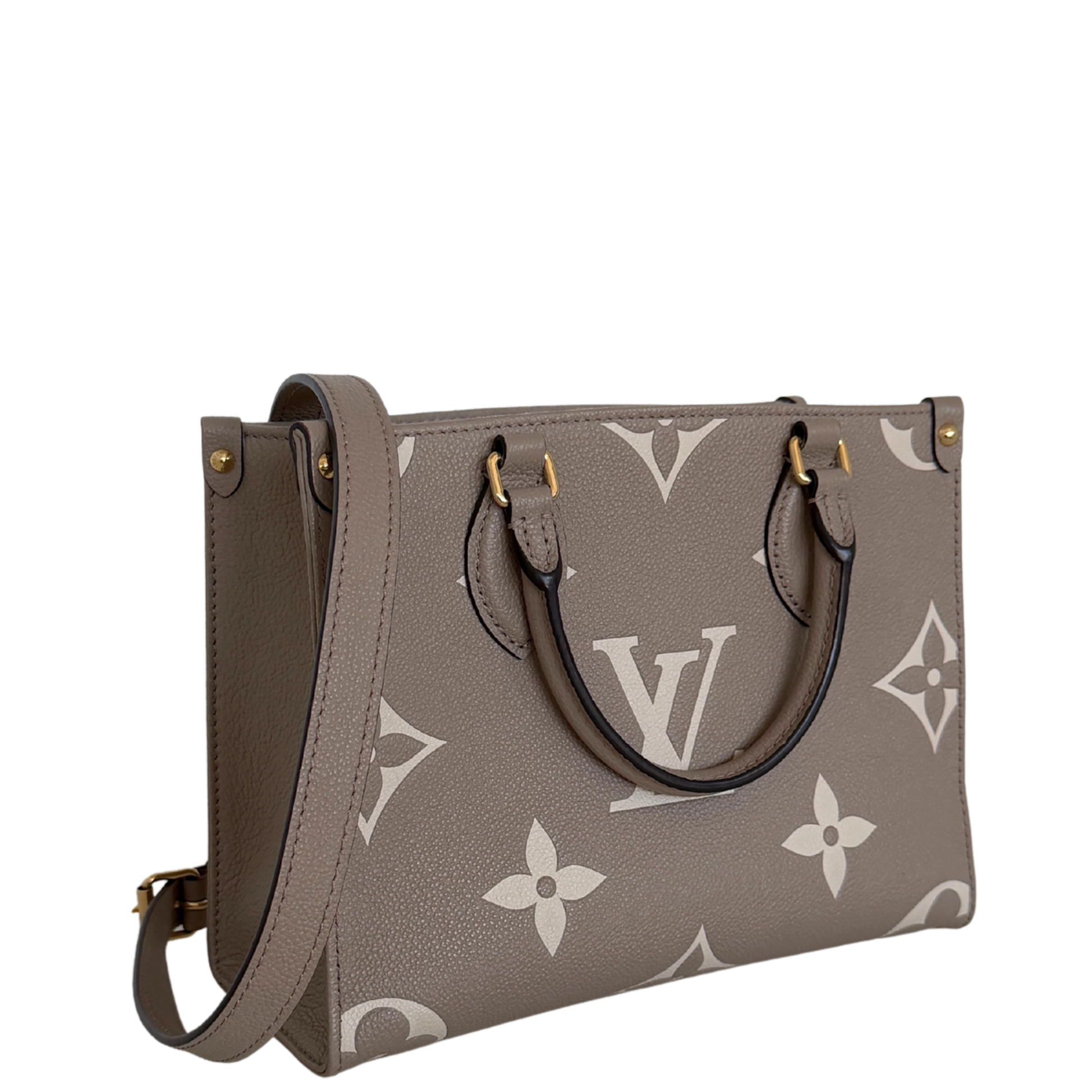 Louis Vuitton OnTheGo PM Monogram Empreinte Tourterelle Fullset / sehr gut Louis Vuitton