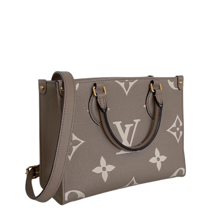 Louis Vuitton OnTheGo PM Monogram Empreinte Tourterelle Fullset / sehr gut Louis Vuitton
