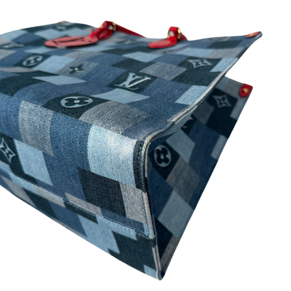 Louis Vuitton Onthego GM Denim Shopper M44992 / sehr gut Louis Vuitton