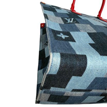 Louis Vuitton Onthego GM Denim Shopper M44992 / sehr gut Louis Vuitton