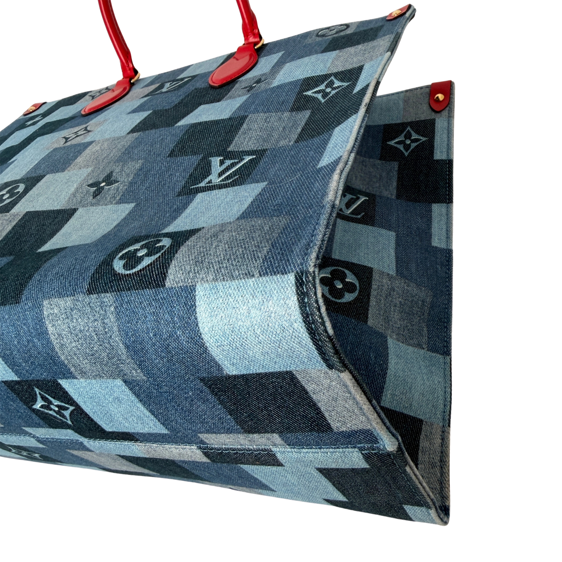 Louis Vuitton Onthego GM Denim Shopper M44992 / sehr gut Louis Vuitton